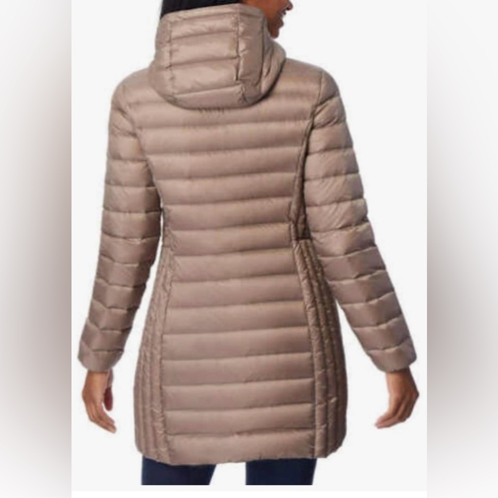 AVENTURE size SMALL Tan Puffer Jacket with Hood - Picture 2 of 7